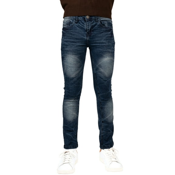 CULTURA AZURE Boy's Super Flex Jean Jeans, Med Blue, 12