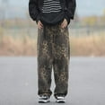 thumbnail image 2 of Jeans For Women High Waist Leopard Print Jeans Cheetah Pants Leg Straight F8P3, 2 of 7