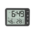 thumbnail image 1 of Mistaha Digital Indoor Thermometer & Hygrometer with Clock LCD Display 鈩? 鈩?Selectable Countdown Timer Accurate Temperature Humidity Monitor for Home Office, 1 of 8