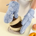 thumbnail image 6 of Kugisaki Oven Mitts and Pot Holders Sets 2pcs, Kitchen Oven Glove with Cotton Lined High Heat Resistant Extra Long Oven Mitts and Potholders for Baking Cooking, 6 of 7