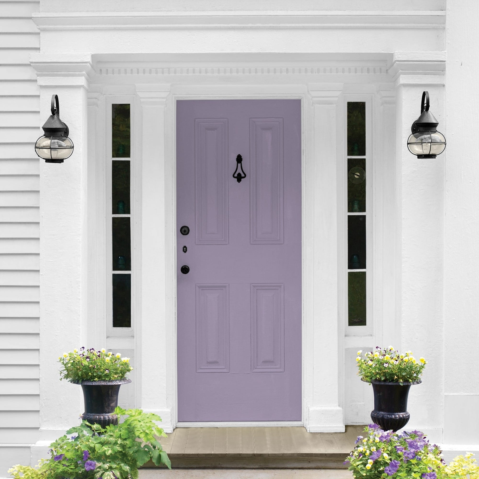 Glidden One Coat Smoky Grape / Purple Semi-Gloss Exterior Paint with Primer, 5 Gallon