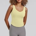 thumbnail image 2 of Dealovy Womens Workout Tank Tops with Built in Bra Sleeveless Athletic Shirts Wirefree Sports Bra Yoga Crop Tee Top, 2 of 4