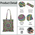 thumbnail image 3 of Ethnic Inspired Geometric Design Reusable Shopping Bag - Large Capacity Durable Grocery Tote, 3 of 5