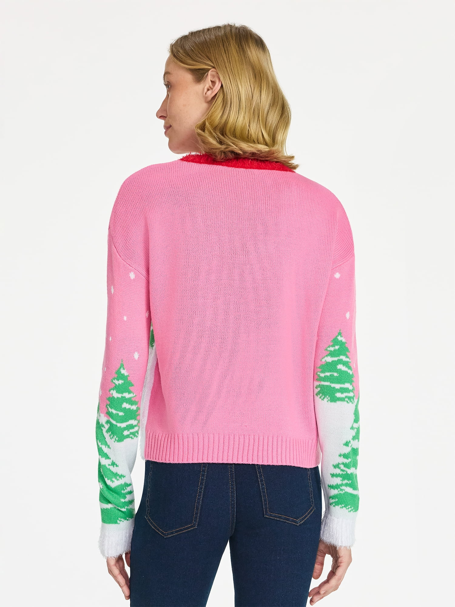 Strawberry Shortcake Women's Embellished Christmas Sweater, Midweight, Sizes XXS-XXL