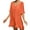 Orange, variant on WXLWZYWL Summer Dress Women'S Solid Short Sleeve V-Neck Beach Bikini Cover Up Lace Up Dress White