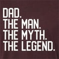 thumbnail image 5 of Wild Bobby, Dad The Man The Myth The Legend Father's Day Mens Premium Tri Blend Tee, Cardinal, Small, 5 of 6