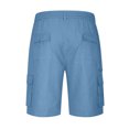 thumbnail image 6 of JIUKE Mens Shorts Knee Length Cargo Shorts High Waisted Fitted Solid Color Outdoor Hiking Shorts with Pockets, 6 of 6