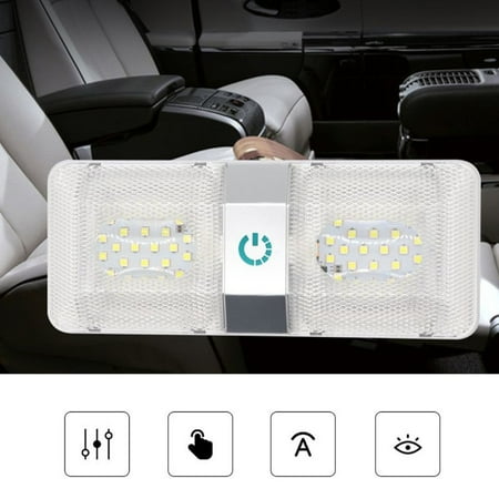 

6W LED RV Ceiling Double Dome Light Lamp For Camper RV Trailer 12V Universal