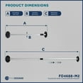 thumbnail image 3 of Five Oceans Boat Cover Support Poles, 2 Pack Support System Ajustable From 31" to 59", for Ponnton, Fishing Boats, Canoes, Kayaks, Jon Boats, Motor Boats - FO4688-M2, 3 of 8