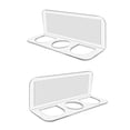 thumbnail image 2 of 2 soportes acrílicos para cepillos de pelo, para montar en pared, sin necesidad de perforar, para guardar cepillos, planchas de pelo y peines en el, 2 of 8