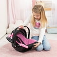 thumbnail image 6 of Bayer: Deluxe Car Seat: Hearts Black & Pink - Pretend Play Accessory for Dolls/Plushes Up to 18", Ages 3+, Large | baby dolls | dress up, 6 of 7