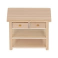 thumbnail image 1 of Gabinete de baño en miniatura, madera de abedul, Vintage, exquisito, Simple, multifuncional, DIY, Mini muebles para casa de muñecas 1/12, 1 of 5