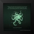 thumbnail image 2 of Nobleworks, Inc. 12x12 Black Modern Framed Museum Art Print Titled - Octoprint 3, 2 of 5