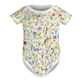 thumbnail image 5 of Colorful Daffodil Flowers Baby Bodysuit Boy Girl Outfit Gifts Boho Floral Leaves Newborn Infant Onesie Bodysuit Wildflowers Rompers, 5 of 7