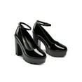 thumbnail image 3 of Women's Round Toe Platform Mary Janes Chunky Heels Pumps, 3 of 8