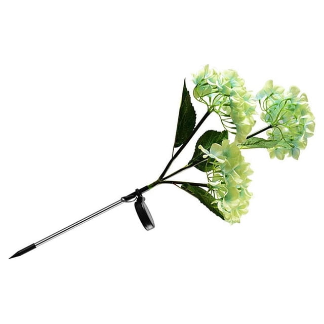 Yuarrent Jardín Patio 3 cabeza flor luz Patio trasero camino energía Solar simulación falsa Rosa lámpara decoración iluminación ornamento Iluminación navideña Azul Yuarrent HA067007-02