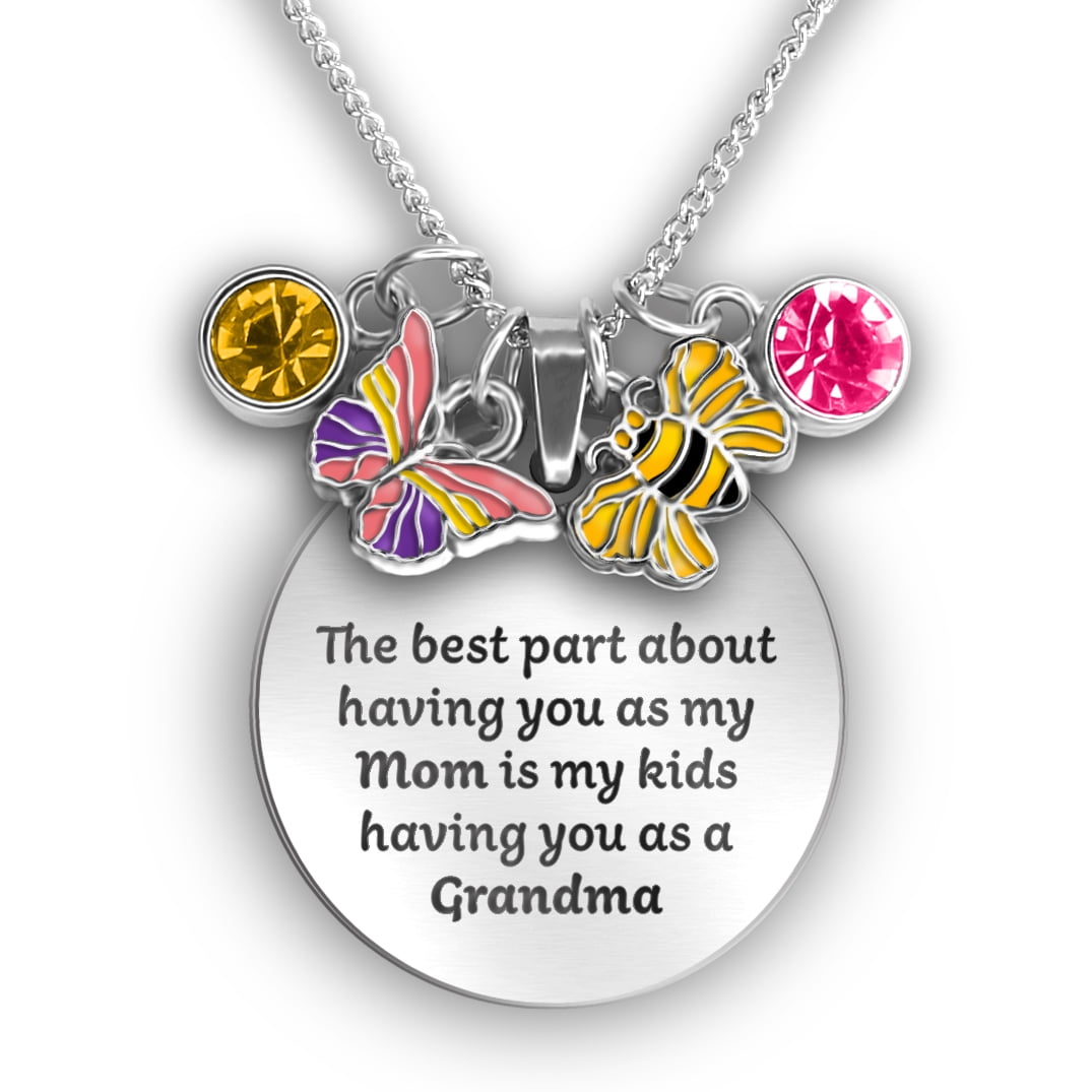 grandma mother daughter necklace