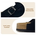 thumbnail image 2 of Adult Suede Clogs Cork Footbed Slippers Arch Support Potato Shoes Indoor Outdoor Slippers with Adjustable Buckle, 2 of 6