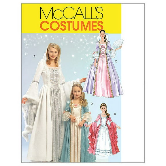 McCalls Ladies/Girls Sewing Pattern 5731 Princess Fancy Dress Costume