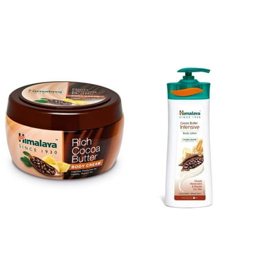 Himalaya Rich Cocoa Butter Body Cream, 200ml And Himalaya Herbals Cocoa Butter Intensive Body Lotion, 400ml