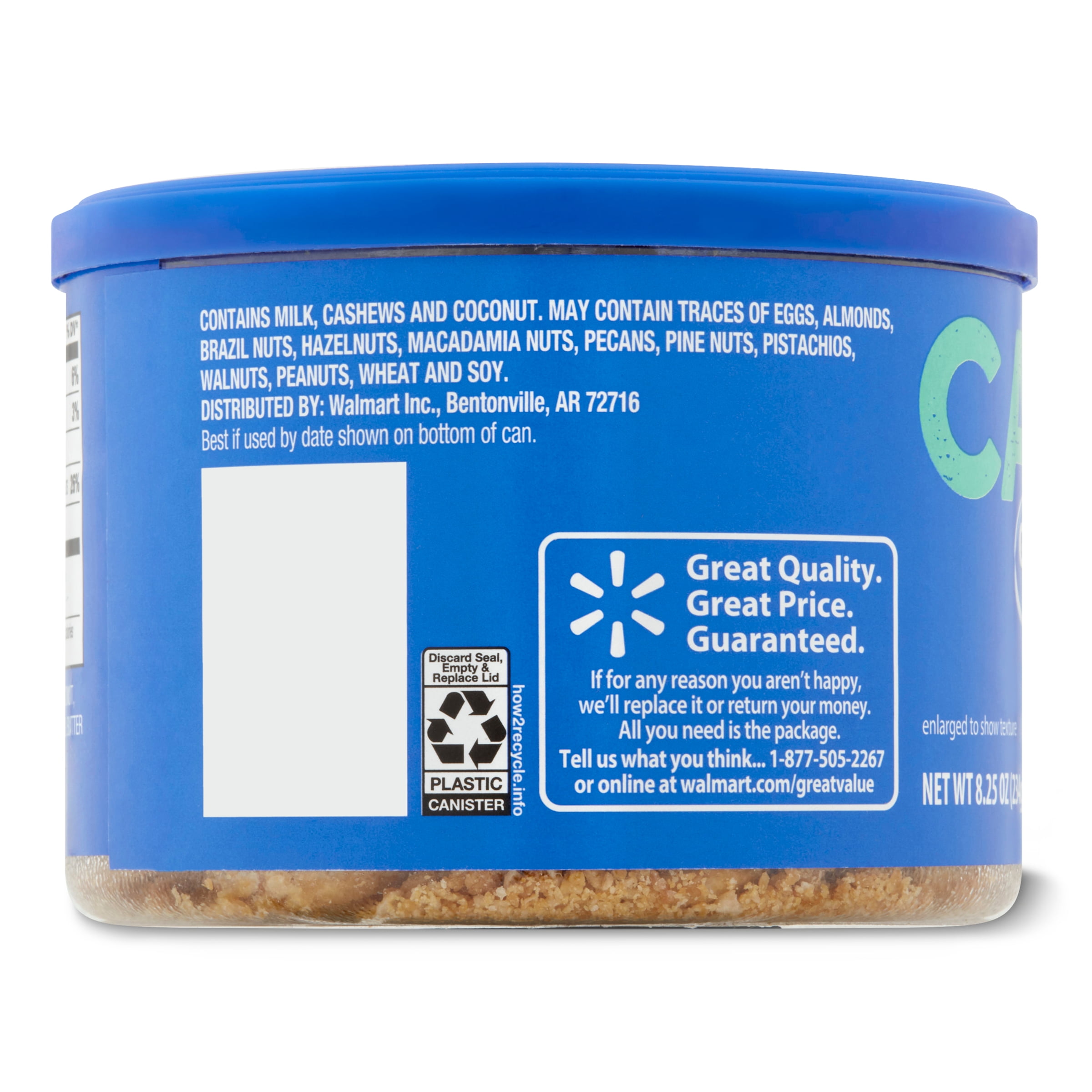 Great Value Toasted Coconut Cashews, 8.25 oz