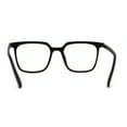 thumbnail image 4 of Thin Plastic Rectangular Horn Rim Blue Light Filtering Computer Eyeglasses Matte Black, 4 of 4