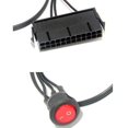 thumbnail image 4 of Cable de cobre estañado Yuxing de 50 cm 24 pines hembra ATX negro y rojo, 4 of 5