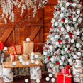 thumbnail image 5 of 6/60 bolas de nieve de espuma blanca para colgar en el árbol de Navidad, adornos de bolas de nieve artificiales falsas, suministros de decoración para fiestas de Año Nuevo, 5 of 5