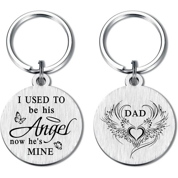 Grieving Sympathy Bereavement Gifts for loss of Dad, Remembrance Condolence Keychain for Loss of Father