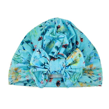 

TAIAOJING Baby Girl Hat Turbans Headwraps Floral Letter Cap Girls Toddler Bowknot Print Elastics Boys Baby Turban Hat Baby Care