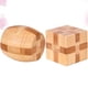 thumbnail image 5 of 2 uds juguete educativo de bambú IQ bola de montaje cubo Kong Ming Luban Lock juguete intelectual clásico (cerradura en forma de cubo, cerradura cuadrada), 5 of 5