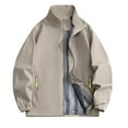 thumbnail image 1 of Veste Imperméable pour Femmes, Coupe-Vent pour Randonnée, Manteau Décontracté Extérieur à Manches Longues, 1 of 2