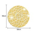 thumbnail image 2 of Three-dimensional acrylic mirror sticker geometric pattern auspicious cloud round wall sticker, 2 of 5