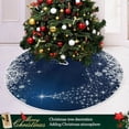 thumbnail image 6 of Coolnut 35.4" Blue Christmas Snowflake Christmas Tree Skirt, Soft Christmas Tree Mat Merry Xmas Tree Skirt Ornaments for Indoor Outdoor Farmhouse Holiday Party Decoration, 6 of 6