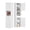 White, variant on Walsunny Bathroom Storage Cabinet 64" Tall Narrow Wooden Bath Cabinet with Doors Shelves Drawer Black