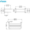 thumbnail image 5 of 24'' Bathroom Wall Mount Towel Rack Shelf with a Towel Bar, Brushed Nickel, by Fixsen, 5 of 6