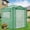 8x6 Clear Green with Dual Door, variant on EAGLE PEAK 8'x6' Portable Walk-in Greenhouse Instant Pop-up Fast Setup Indoor Outdoor Plant Gardening Greenhouse , Front and Rear Roll-up Zipper Entry Doors and 2 Large Roll-up Side Windows