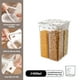 thumbnail image 4 of Contenedor multigrano | Tanque sellado de 4 compartimentos de grado alimenticio con doble anillo de silicona | Recipiente de plástico hermético, impermeable y a prueba de cenizas para almacenar g, 4 of 5