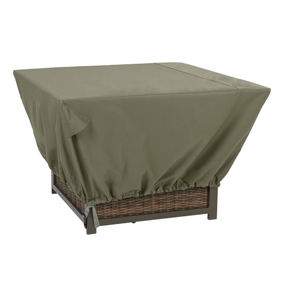 Better Homes & Gardens Hillberge Square Outdoor Fire Pit Table Cover in Olive Gray, Multiple Sizes