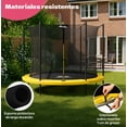 thumbnail image 4 of Trampolín Little Monkey mkz-trampsimp12ft con diámetro de 3.66 m con ancho de 3.66 m y largo de 3.66 m, color del cobertor de resortes amarillo y lona negro Little Monkey, 4 of 8