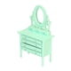 thumbnail image 5 of Tocador en miniatura de madera de alta simulación, mesa de baño para casa de muñecas a escala 1:12 con espejo, 5 of 8