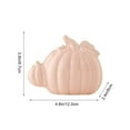 thumbnail image 3 of Pumpkins Fall Decorations for Home Pumpkin Ceramic Thanksgiving Centerpiece for Table, Modern Desktop Entryway Decorative Ornament Office Living Room （Pink）, 3 of 6