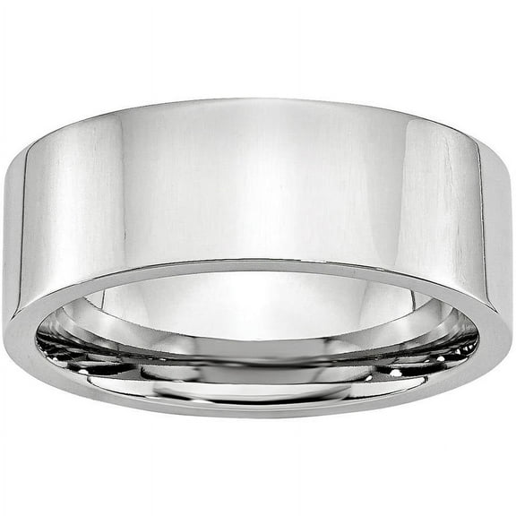 Cobalt Flat Polished 8mm Band