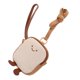 thumbnail image 3 of Cute Toast Coin Purse Plush Bread Mini Wallet With Zippered Card Bag Small Plush Wallet For Everyday Use, 3 of 4