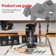thumbnail image 5 of Kit de plantilla de perforación de bolsillo de 8/10/15 mm, kit de plantilla de carpintería 3 en 1 con clip de localización ajustable, guía de broca, punzón, herramientas para trabajar la mad, 5 of 5