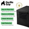 thumbnail image 3 of GORILLA GRIP Dog Crate Cover, Fits 36" Indoor Kennel Cage, Breathable Mesh Windows, Black, 3 of 10