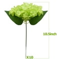 thumbnail image 4 of ZOELNIC 10 Pack Fake Green Hydrangea Artificial Silk Flowers Heads with Stems for Wedding Home Party Holiday Decoration, 4 of 8