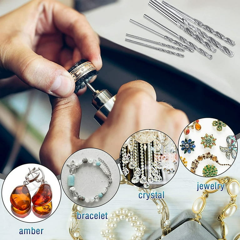 Diamond Drill Bit Set 20 Pieces 4 Sizes 1mm 1.5mm 2mm 2.5mm Tip