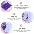 thumbnail image 7 of 2Pcs Pumice Stone Double-Sided Foot File Stone Callus Remover Foot Care Scrubber Purple, 7 of 7