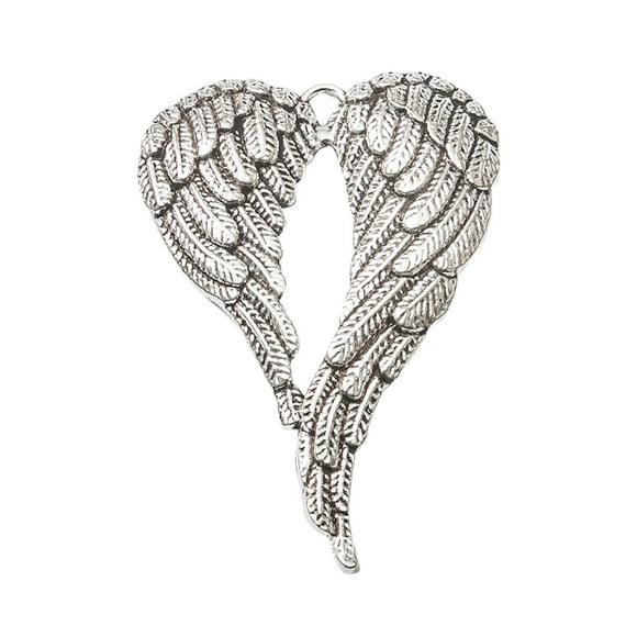 Is of Ornament Christmas in Ornament Heart Memorial Pendant My Part Wing Angel Memorial Wing Decoration Hangs